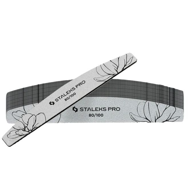 Hovedbilde STALEKS PRO EXPERT Halvmåne Neglefil 80/100 grit (25 stk)