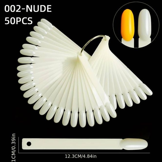 Hovedbilde Color Chart - Fargepalett på Ring, 50 stk (002-Nude)