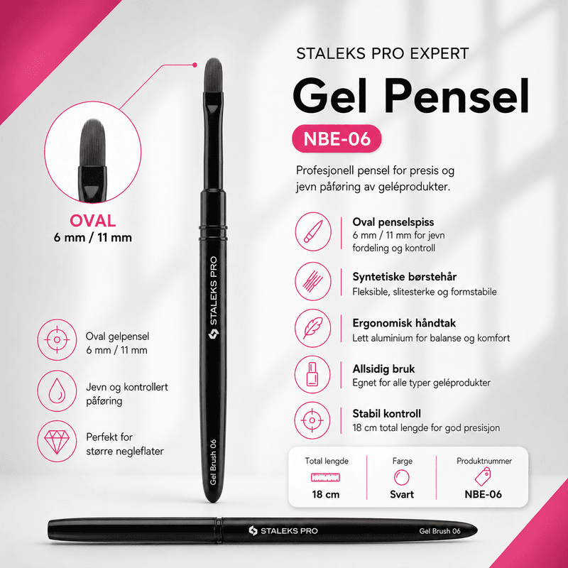 Staleks Pro Expert Gel Pensel 6 mm / 11 mm (NBE-06)