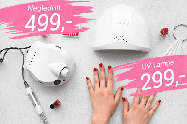 Negledrill og UV-Lampe for neglesalonger