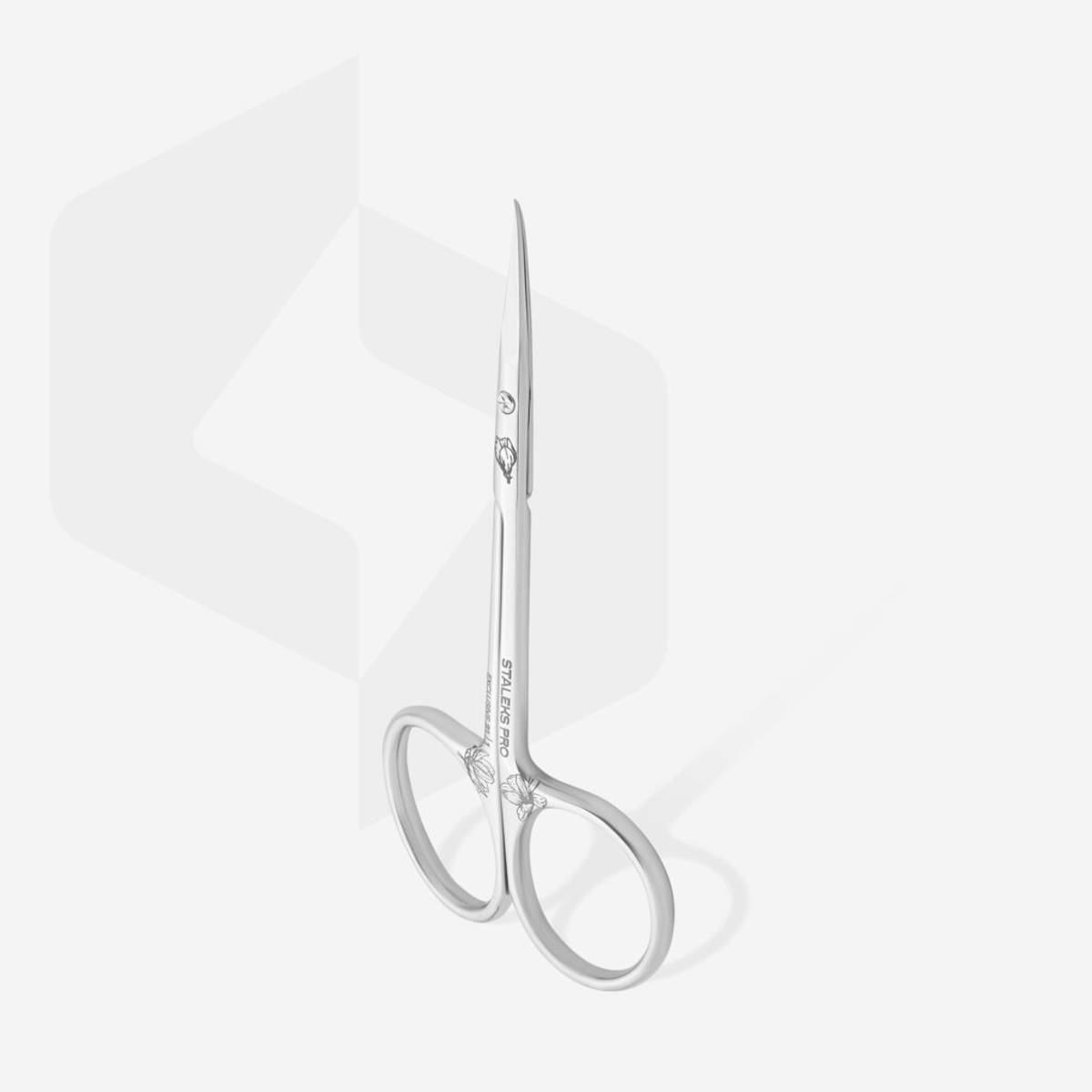 Neglebåndsaks EXCLUSIVE 21  Type 1 (Professional cuticle scissors with hook SX-21/1M - Magnolia)