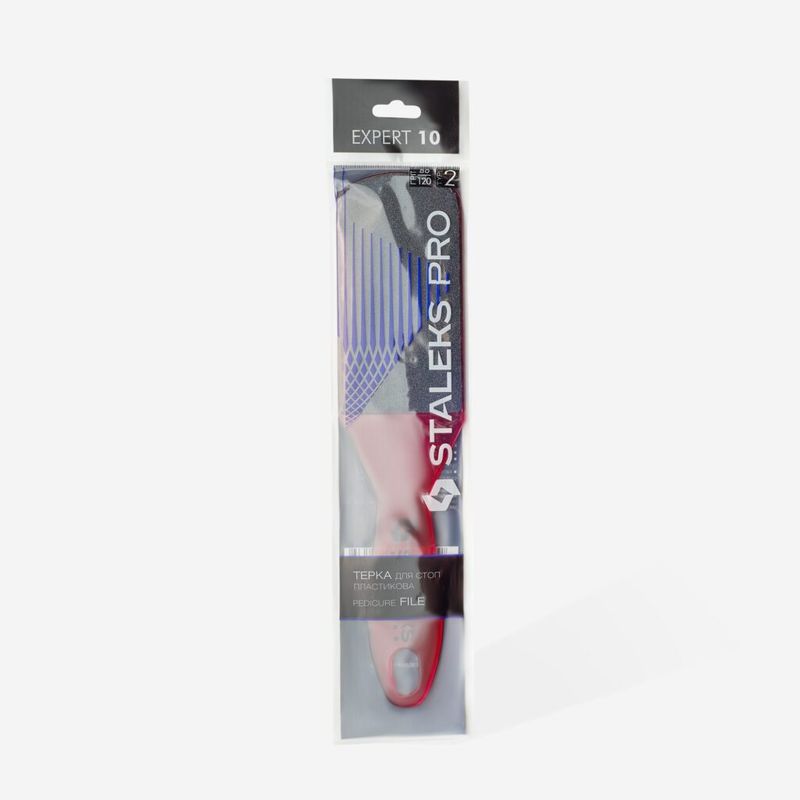 Pro Expert - Fotfil 10 - Type 2 grit 80/120 - Rød
