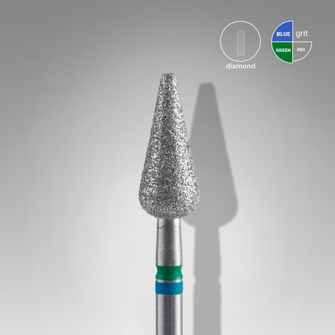 Hovedbilde Drillbit Spiss Pæreform - 5mm / 12mm - Medium-Hard grit