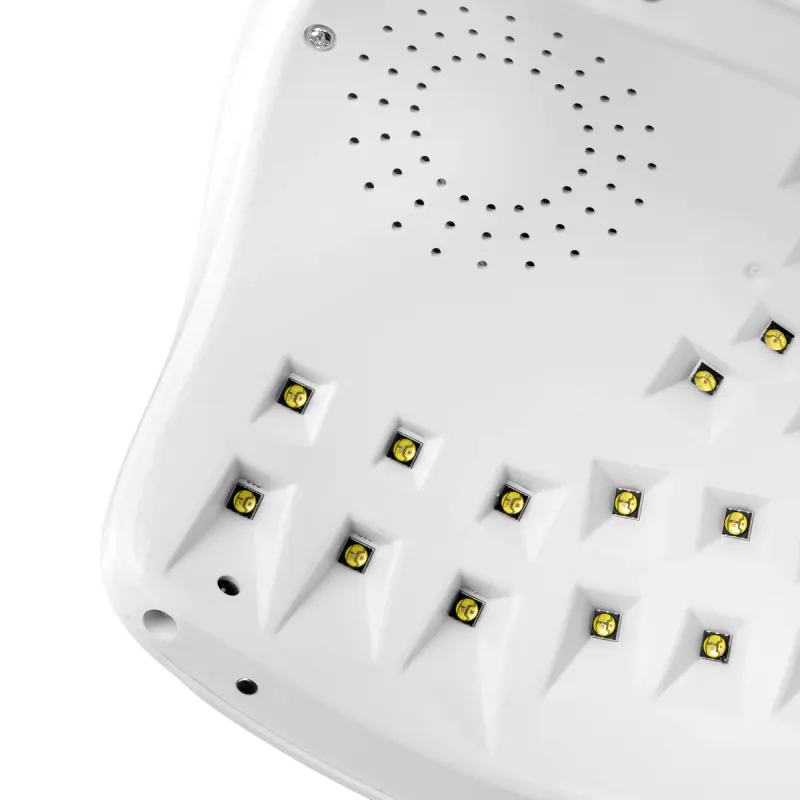 OCHO NAILS X13 - 65 W UV/LED-lampe, hvit med speilbunn