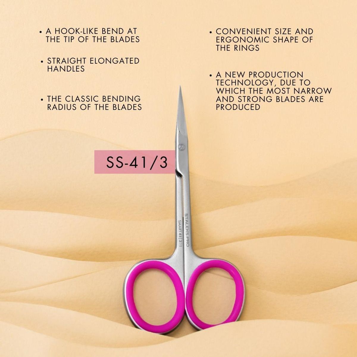 Neglebåndsaks Pro Smart 40  Type 3 (Professional cuticle scissors SS-40/3)