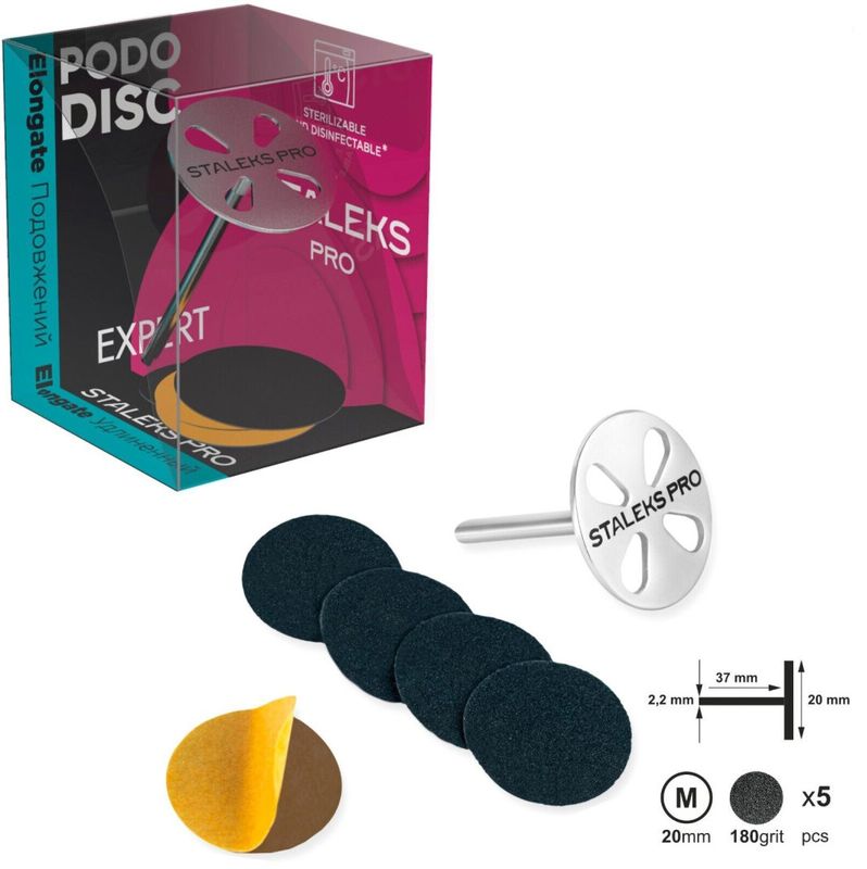 Startsett Pododisc Lang inkl. 5 stk. slipeskiver (Velg størrels)