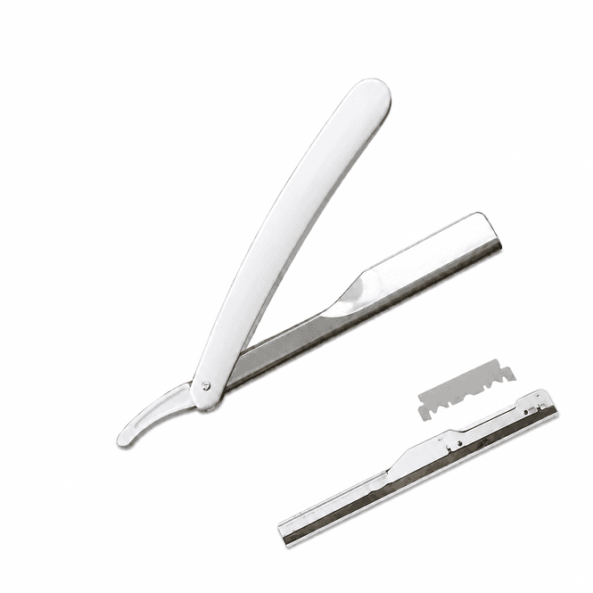 Hovedbilde Barberkniv med utskiftbare blader - Hvit