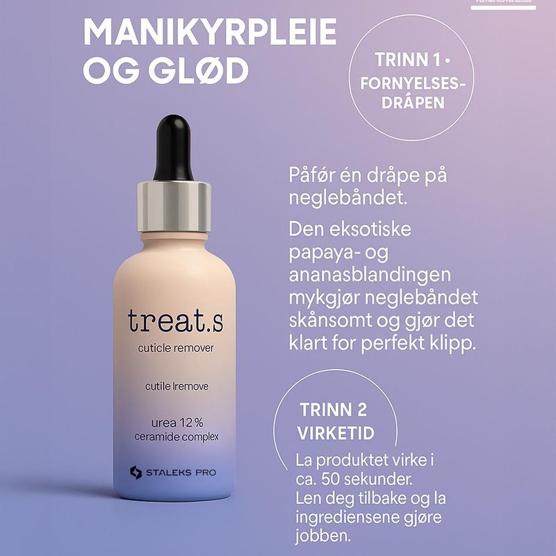 Staleks TreatS Neglebånd-fjerner (Cuticle Remover) med Pipette – 30 ml